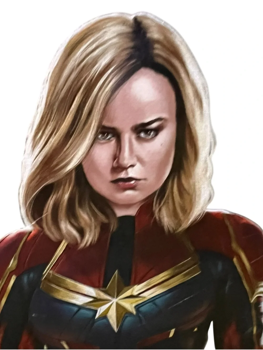 Captain Marvel (Carol Danvers) lithograph created by artist Tony Santiago - Picture 2 of 5
